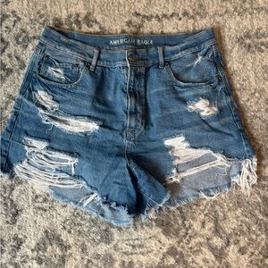 American Eagle Outfitters Ripped Denim Jean Shorts